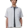 Manner Marc O Shirts | Rundhals T-Shirt Kent Collar, Short Sleeve, One Ches